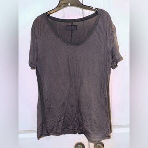 Women's Gray Striped Lululemon lookalike Top